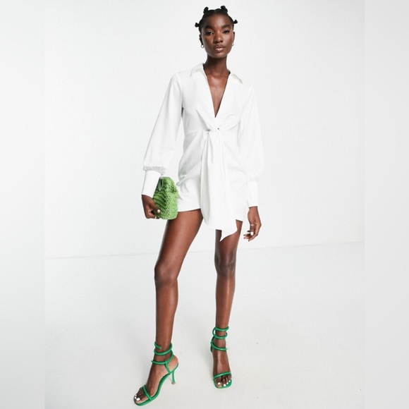 Topshop Dresses & Skirts - Topshop White Long Sleeve Dress